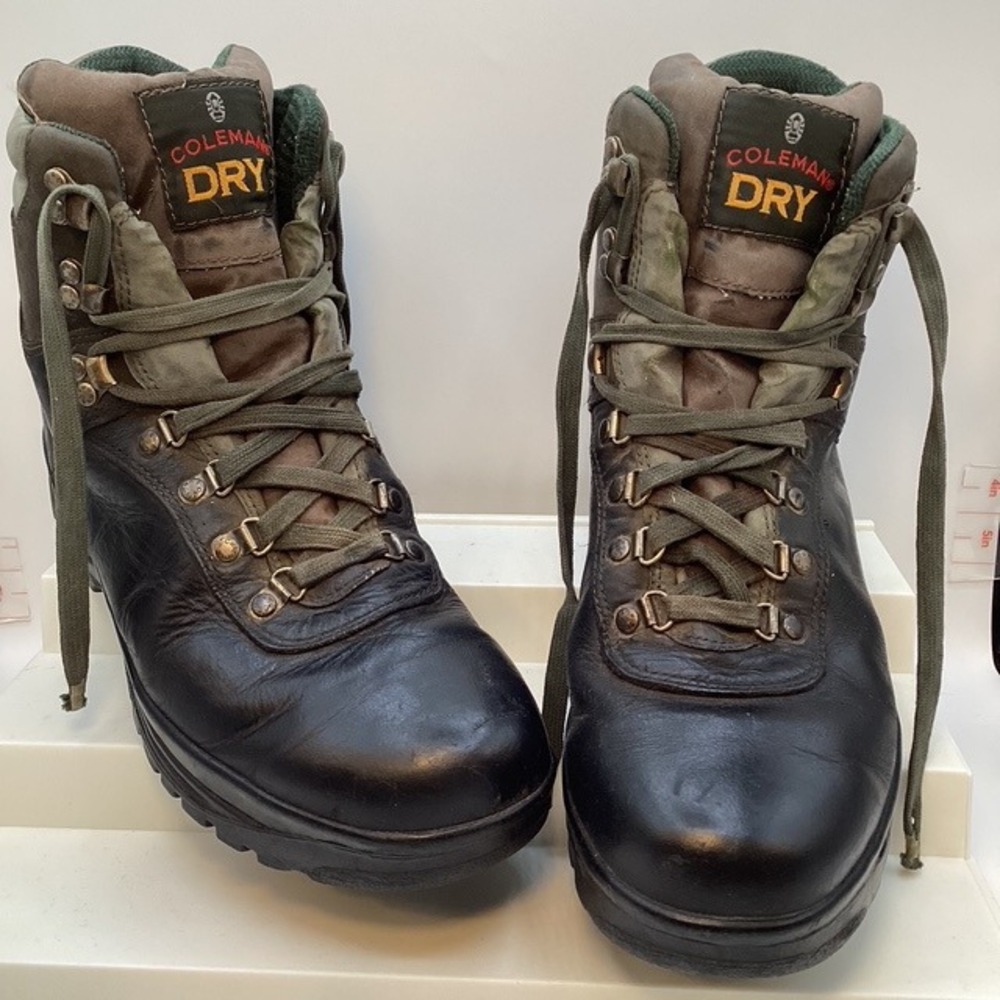 Boots Hiking/Hunting/Work Coleman Men's 10.5 Black Waterproof Leather Waterproof